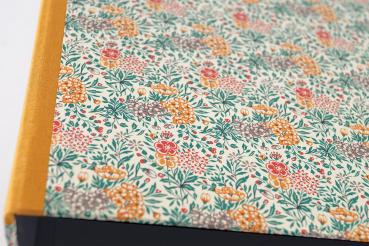 Preview: Fröhlicher Aktenordner mit Blümchenmuster orange